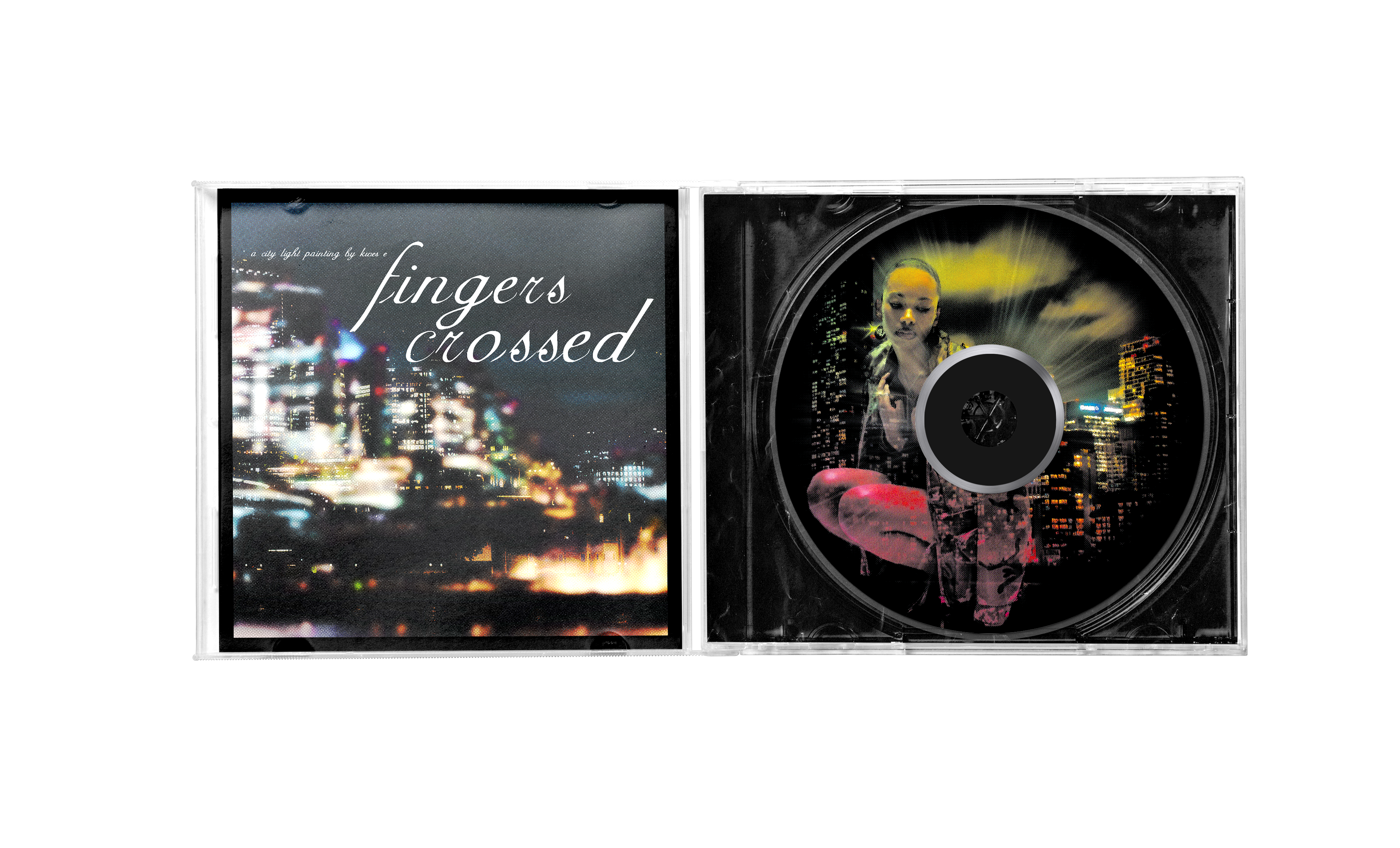 fingers crossed: cd + i crossed my fingers tee